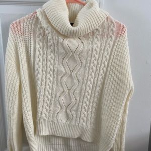 Size medium white turtleneck sweater